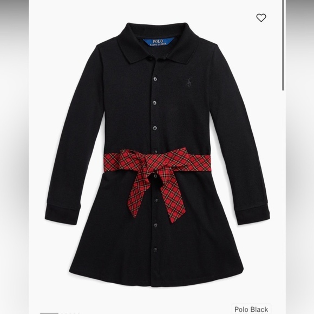 Ralph Lauren Girl's black Oxford Dress size 10/12